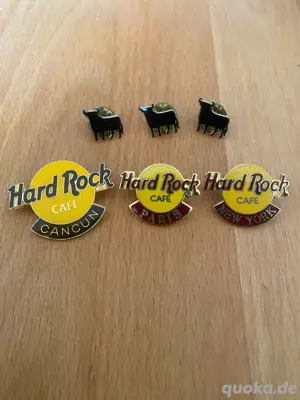3 Hard Rock Café PINS Cancun New York Paris