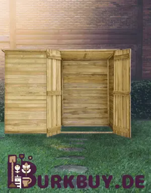 Garten-Geräteschuppen   Fahrradschuppen aus imprägnierten Kiefernholz