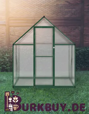 Gewächshaus aus Aluminium mit Fundamentrahmen 58-224cm Länge (7Größen 3Farben)