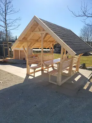 Solid softwood gazebos