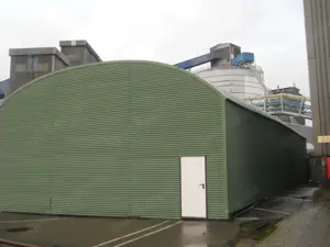 Rundbogenhalle Runddachhalle Stahlkonstruktion Stahlhalle Halle Bild 9