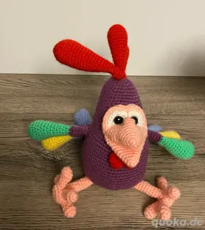 Fantasievogel gehäkelt 