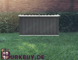 Gartenbox aus verzinktem Stahl 129x67x65cm (Verschiedene Farben)