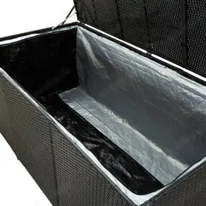 Gartenbox aus Poly Rattan 200x50x60cm (Verschiedene Farben) Bild 7