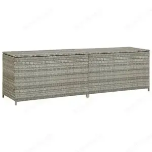 Gartenbox aus Poly Rattan 200x50x60cm (Verschiedene Farben) Bild 2