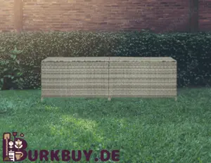 Gartenbox aus Poly Rattan 200x50x60cm (Verschiedene Farben)