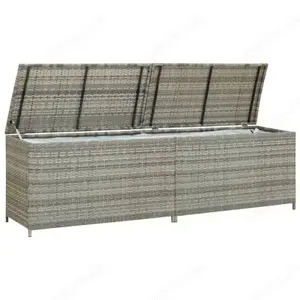 Gartenbox aus Poly Rattan 200x50x60cm (Verschiedene Farben) Bild 3