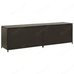 Gartenbox aus Poly Rattan 200x50x60cm (Verschiedene Farben) Bild 4