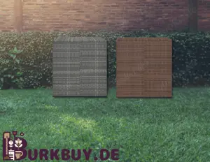 Gartenbox aus PE Rattan Quadratisch (Verschiedene Größen&Farben)
