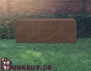 Gartenbox aus PE Rattan Rechteckig (Verschiedene Größen & Farben)