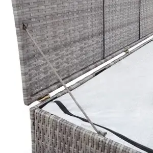 Gartenbox aus Poly Rattan 150x100x100cm (Verschiedene Farben) Bild 8