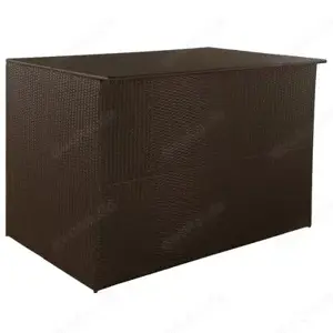 Gartenbox aus Poly Rattan 150x100x100cm (Verschiedene Farben) Bild 4