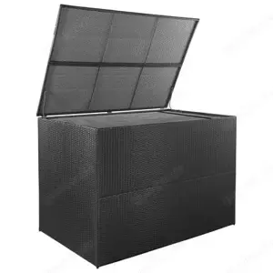 Gartenbox aus Poly Rattan 150x100x100cm (Verschiedene Farben) Bild 2