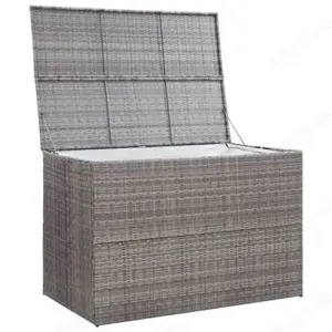 Gartenbox aus Poly Rattan 150x100x100cm (Verschiedene Farben) Bild 7