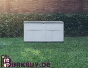 Gartenbox 320L aus Kunststoff in Holzoptik (Verschiedene Farben)