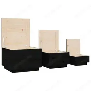 3 Teiliges Gartenbox-Set aus massiven Kiefernholz (Verschiedene Farben) Bild 9