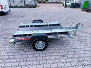 TEMARED Motorradanhänger MOTO 2 Premium Sperrholz Ungebremste Achse 750kg Bild 3
