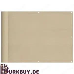 Sichtschutz   Balkonsichtschutz aus Oxfordgewebe Beige (Verschiedene Größen)