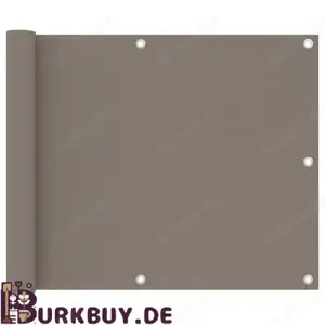 Sichtschutz   Balkonsichtschutz aus Oxfordgewebe Taupe (Verschiedene Größen)