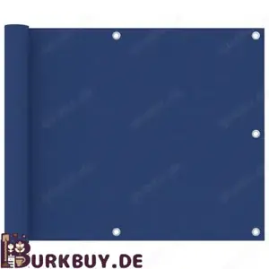 Sichtschutz   Balkonsichtschutz aus Oxfordgewebe Blau (Verschiedene Größen)