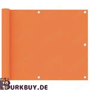 Sichtschutz   Balkonsichtschutz aus Oxfordgewebe Orange (Verschiedene Größen)