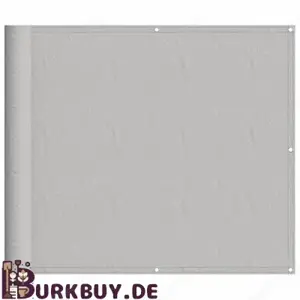 Sichtschutz   Balkonsichtschutz aus Oxfordgewebe Hellgrau (Verschiedene Größen)