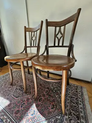 Antik! 2 Massive, stabile Kaffeehaus Stühle Holzstühle ca. 1880! Originalzustand! 