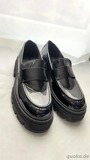 H&M Damen Loafer Größe 40   Schwarz   1x getragen