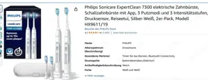 elektr. Zahnbürste - Philips SoniCare ExpertClean 7300