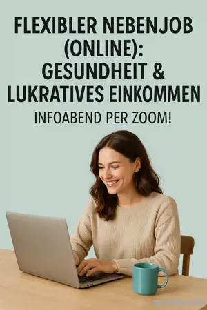 Online-Nebenverdienst im Gesundheitsbereich gesucht? Jetzt kostenlosen Infoabend