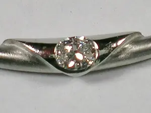 Collier - Kette 950 Platin mit Diamant 0,17 Carat Bild 3