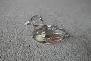 NACHTMANN Bleikristall Princess House Pets Ente 10,7 cm X 5,2 cm