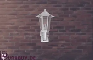 Außenwandlampe Laterne aus Edelstahl mit Bewegungssensor