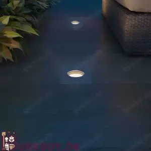 3 Stück Outdoor Bodenleuchten Quadratisch