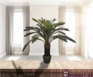 Kunstpflanze   Kunstpalme Cycas mit Topf 90cm