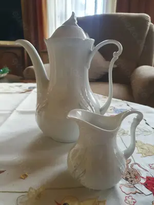 Porzellan Kaffeekanne und Milchkännchen Seltmann Weiden