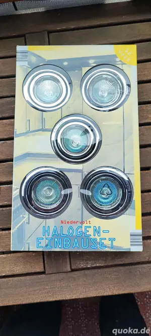 5 Halogen Strahler Einbauset Niedervolt Lampen