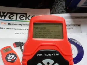 Wetekom OBD II Fehlerdiagnosegerät m. Grafikdisplay Scanner Profi Diagnose OVP