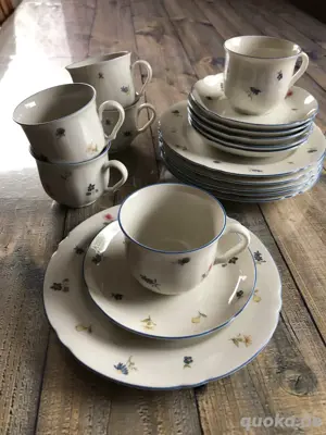 Kaffeset von Seltmann Weiden "Marie-Louise" Streublumen 18-teilig