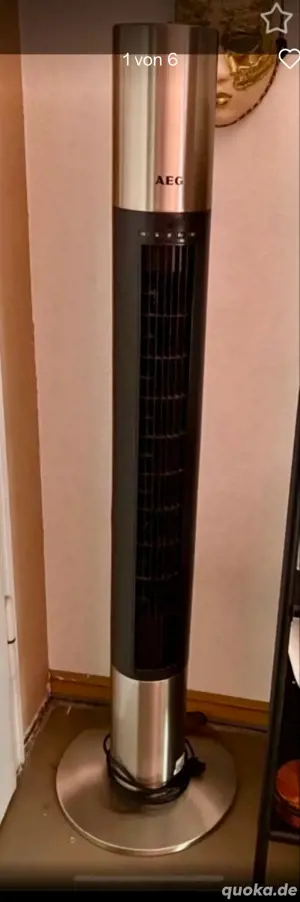 Neuwertig - AEG Säulenventilator mit Fernbedienung
