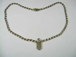 Collier - Kette 585 Gold mit 0,5 + 0,48 Carat Brillanten w-vsi
