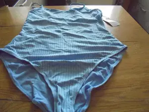 Neu Damen Badeanzug Bikini Einteiler Hellblau Gr 46 leichte Quali