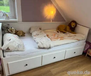 IKEA Hemnes Tages-Bett 80x200 cm ausziehbar mit Schubladen