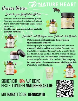 10% Gutschein bei Nature Heart   mit Rabattcode: DENNIS#10  