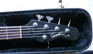 GODIN A5 Semiakustik-Bass, bundiert, schwarz Bild 5