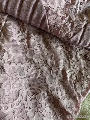 Schöner leichter Schlafanzug mit Spitze kuschelig weich Gr. XL