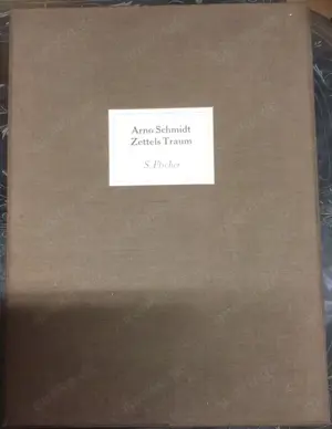 Arno Schmidt: Zettels Traum. Studienausgabe in 8 Heften (in Leinenkassette).