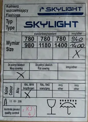 1 Großes Dachfenster "Skylight Premium" 94 cm x 140 cm Bild 3