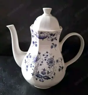 Fena Porzellan Kaffeekanne Goldrand Kanne 1Liter D