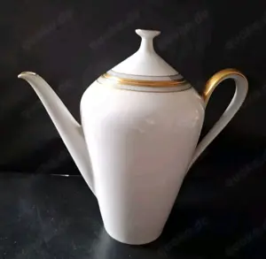 Porzellan Kaffeekanne H&G Selb Heinrich Goldrand K